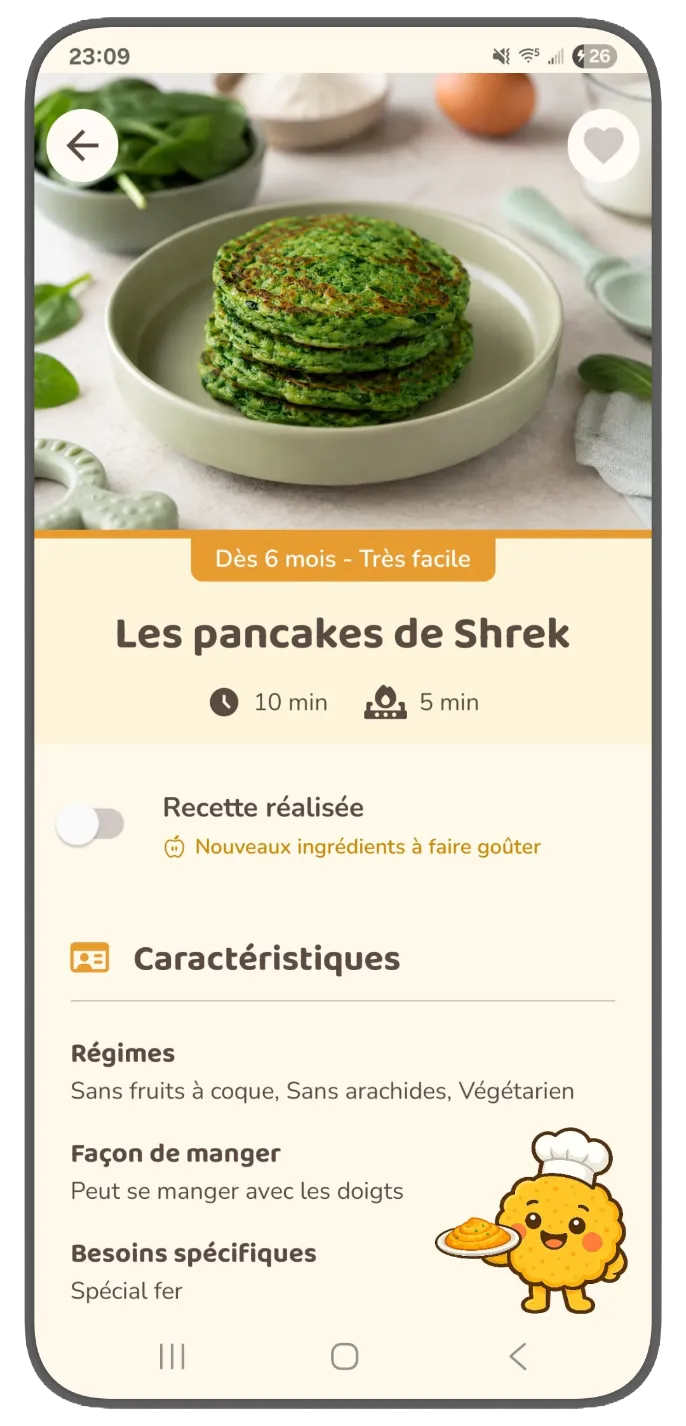 Fiche recette Nutribouille : caractéristiques et ingrédients avec allergènes